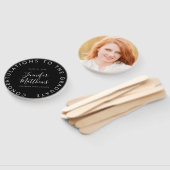 Afstuderen Fan School Kleurenklasse Foto Handwaaier (Niet-gemonteerd)