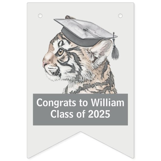 Afstuderen Feestelijke bunting banner (Tweede vlag)