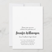 afstuderen feestuitnodiging One Side A Kaart (Voorkant)