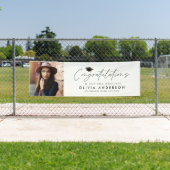 Afstuderen feliciteert eenvoudige moderne foto spandoek (Insitu)