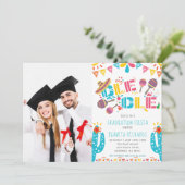 Afstuderen Fiesta Mexican Party Foto Kaart (Staand voorkant)