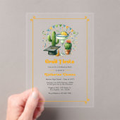 Afstuderen Fiesta Party Acryl Uitnodigingen (Insitu (Draagbaar))