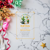 Afstuderen Fiesta Party Acryl Uitnodigingen