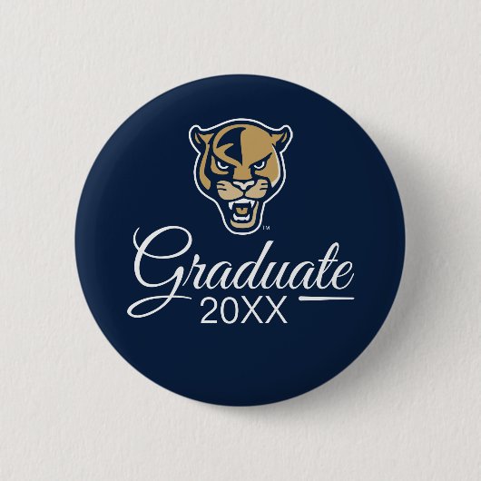 AFSTUDEREN FIU Panthers Ronde Button 5,7 Cm (Voorkant)