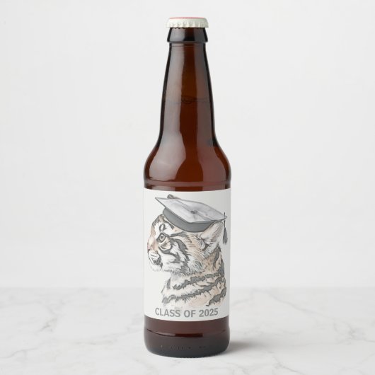 Afstuderen flesetiket bier etiket (Voorkant)