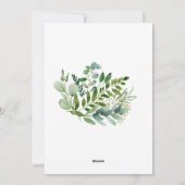 Afstuderen Floral Spring Invitation Feestdagenkaart (Achterkant)