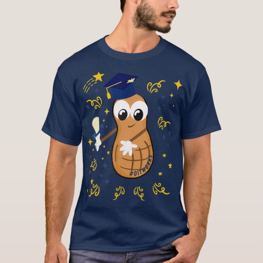 Afstuderen Flossing Peanut OIT T-shirt (Voorkant)