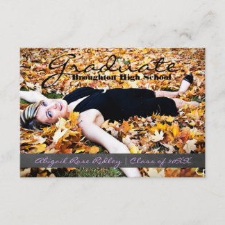 Afstuderen Foto - 3x5 Chalkboard Stripe Kaart