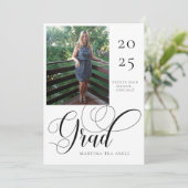  Afstuderen Foto Aankondiging  (Staand voorkant)