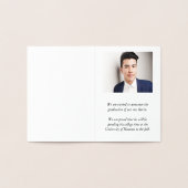 Afstuderen Foto Aankondiging Folie Kaart (Binnen)