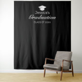 Afstuderen Foto achtergrond Modern minimalistisch Wandkleed (In situ)