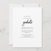 Afstuderen Foto Afstuderen 2025 Party Kaart (Achterkant)