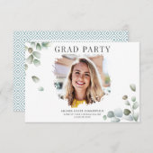 Afstuderen Foto Afstuderen 2025 Party Kaart (Voorkant / Achterkant)