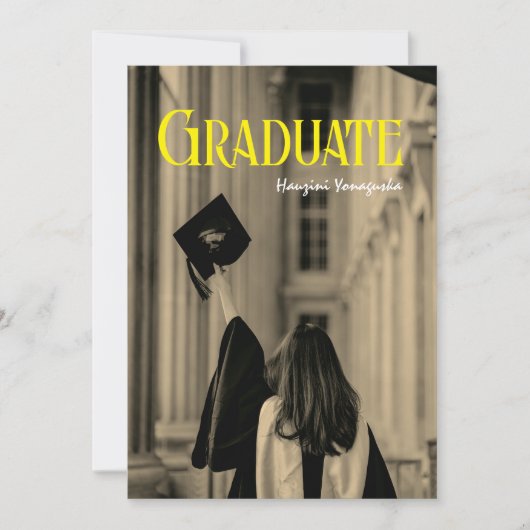 Afstuderen Foto Afstuderen Aankondiging (Voorkant)