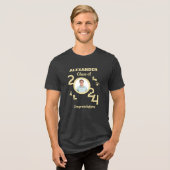 Afstuderen Foto Afstuderen Klasse Jaar 2024 Custom Tri-Blend Shirt (Voorkant volledig)