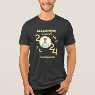 Afstuderen Foto Afstuderen Klasse Jaar 2024 Custom Tri-Blend Shirt