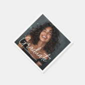 Afstuderen foto afstuderen naam servet (Hoek)