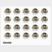 Afstuderen Foto | Afstuderen script Ronde Sticker (Vel)