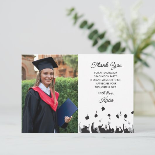 Afstuderen Foto bedankt (Staand voorkant)