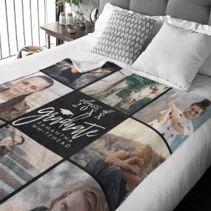 Afstuderen foto Collage Black Fleece Deken