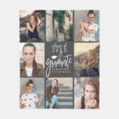 Afstuderen Foto Collage Fleece Blanket Dark Gray (Voorkant)