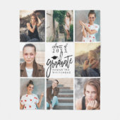 Afstuderen foto Collage Fleece Blanket Deken (Voorkant)