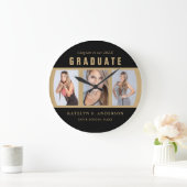 Afstuderen Foto Collage Gefeliciteerd Black en Grote Klok (Huis)