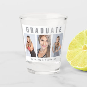 Afstuderen Foto Collage Gefeliciteerd White Shot Glas