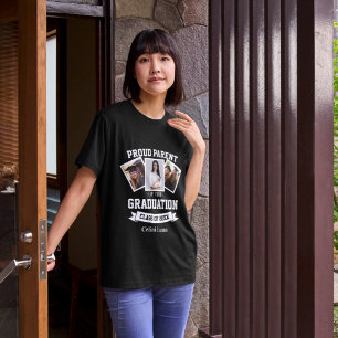 Afstuderen Foto Collage T-Shirt voor Trots Ouder 3