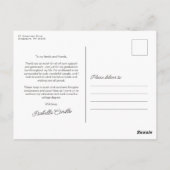 Afstuderen foto dank je wel briefkaart (Achterkant)