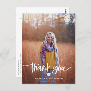 Afstuderen Foto Dank u Briefkaart