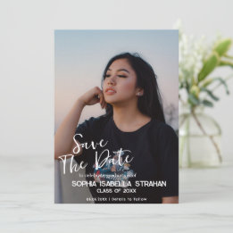 Afstuderen foto De datum opslaan Save The Date