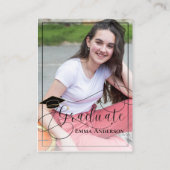 Afstuderen foto Elegant Klasse van 2025 Afstuderen Advieskaart (Achterkant)