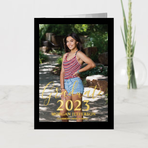 Afstuderen Foto Folie Uitnodiging