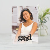 Afstuderen foto gedurfd moderne eenvoudige typogra aankondiging (Staand voorkant)