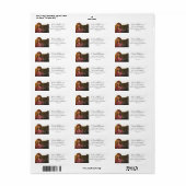 Afstuderen foto gepersonaliseerd etiket (Full Sheet)