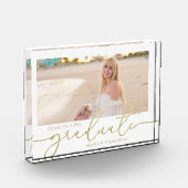 Afstuderen Foto Gouden Kalligrafie Script (Links)