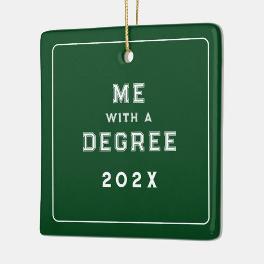 Afstuderen Foto Keepsake Keramisch Ornament (Links)