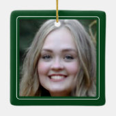 Afstuderen Foto Keepsake Keramisch Ornament (Achterkant)