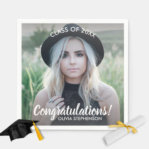 Afstuderen Foto Klasse 20XX Gefeliciteerd, aangepa Servet