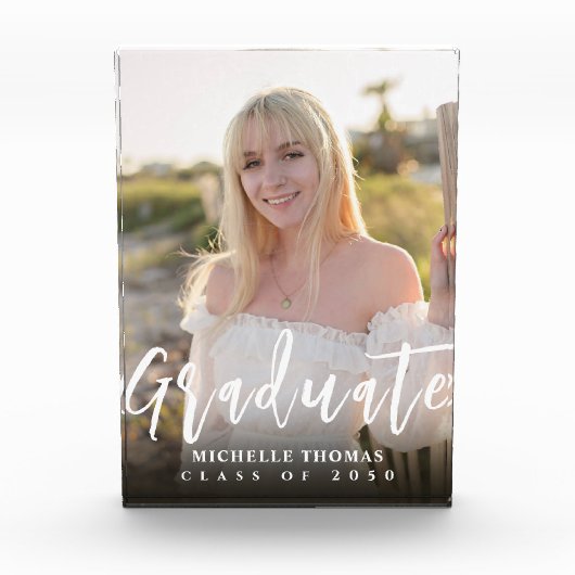 Afstuderen foto minimalistisch eenvoudig script (Voorkant)