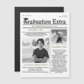 Afstuderen Foto Modern Simple Trendy Newspaper (Voorkant / Achterkant)