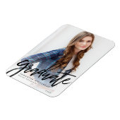 Afstuderen Foto Moderne Aankondiging Card 2022 Magneet (Linkerzijde)