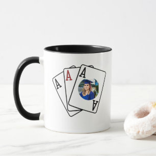 Afstuderen Foto Mok - Drie Azen Alumni Gift Idee