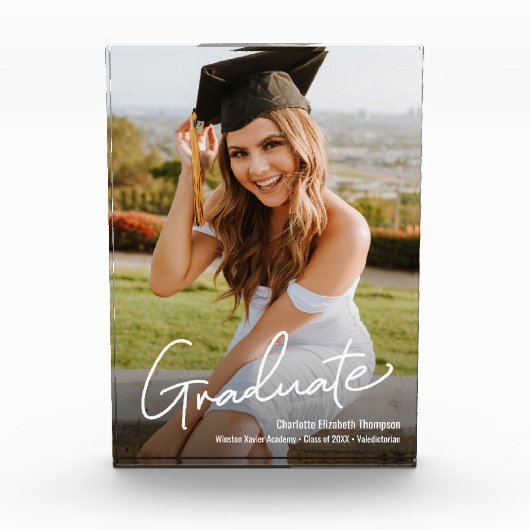 Afstuderen Foto Name School Afstuderen script (Voorkant)