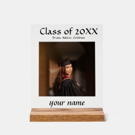 Afstuderen Foto Party Tekenen – Aangepaste naam Acryl Bord