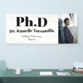 Afstuderen foto PhD Afstuderen Spandoek (Beurs)