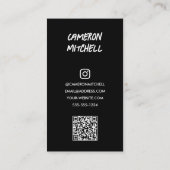 Afstuderen foto QR-code Contactkaartje (Achterkant)