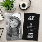 Afstuderen foto QR-code Contactkaartje