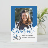 Afstuderen foto Royal Blue 2025 Aankondiging (Staand voorkant)